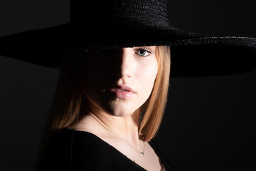 Naklejka premium Model Gesicht Frau Porträt