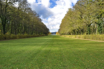 Alley on Chiemsee Island, Germany 