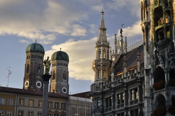 Naklejka premium Town hall of Munich, Germany