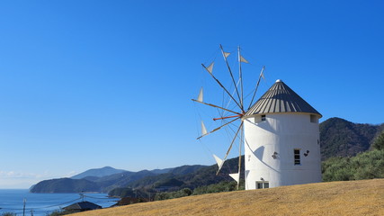 小豆島オリーブ公園ギリシャ風車１