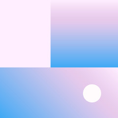 Vector Geometric Smooth blue pink gradient Background. Material Design