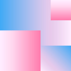 Obraz premium Vector Geometric Smooth blue pink gradient Background. Material Design
