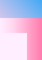 Fototapeta premium Vector Geometric Smooth blue pink gradient Background. Material Design