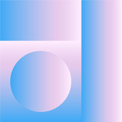 Obraz premium Vector Geometric Smooth blue pink gradient Background. Material Design