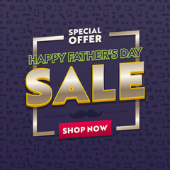 Promotion and Shopping Template for Fathers Day Holiday