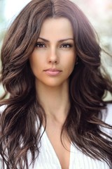 Amazing beautiful woman portrait with perfect skin
