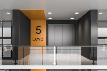 Elevator hall in modern office © ImageFlow
