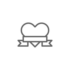 mothers day heart outline icon. Element of mothers day illustration icon. Signs and symbols can be used for web, logo, mobile app, UI, UX