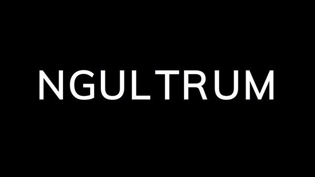 From the Glitch effect arises Currency name NGULTRUM. Then the TV turns off. Alpha channel Premultiplied - Matted with color black