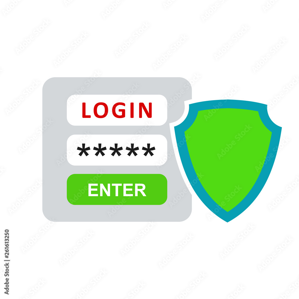 Poster Register page design. Login form account user password identity web log screen security profile privacy appinterface, user profile, concept access – vector for stock