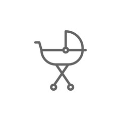 mothers day carriage outline icon. Element of mothers day illustration icon. Signs and symbols can be used for web, logo, mobile app, UI, UX