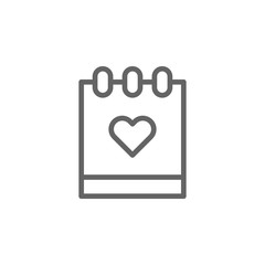 mothers day calendar outline icon. Element of mothers day illustration icon. Signs and symbols can be used for web, logo, mobile app, UI, UX