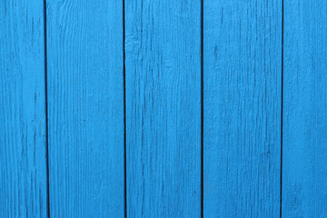 Obraz premium wooden painted blue paint in vertical wood background