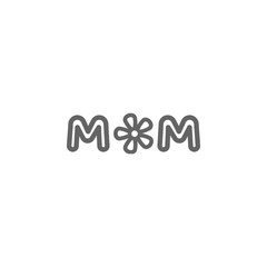 mothers day mom outline icon. Element of mothers day illustration icon. Signs and symbols can be used for web, logo, mobile app, UI, UX