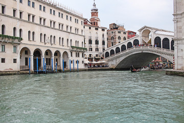Venice Venezia Italy 2019 march city view from ship. Renaissance Buildings in sea
