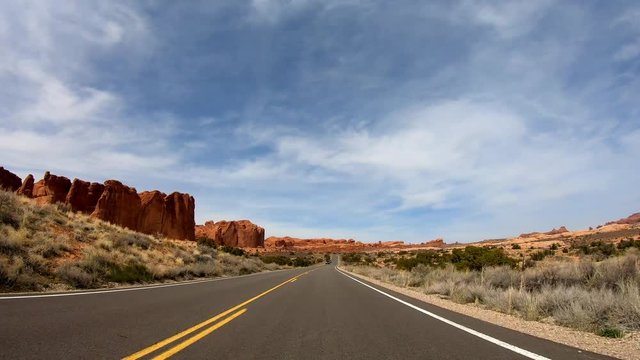 POV Drive at Snow Canyon in Utah - travel photography