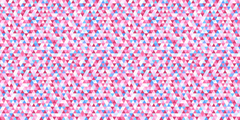 Seamless triangle pattern. Abstract geometric wallpaper of the surface. Colorful tiled background. Print for polygraphy, posters, t-shirts and textiles. Mosaic texture