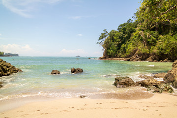 Beach and Tropical rainforest in Costa Rica