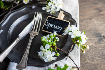 Spring table setting