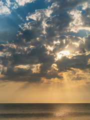 Sunset over Pacific Ocean Costa Rica