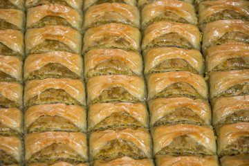  baklava with honey