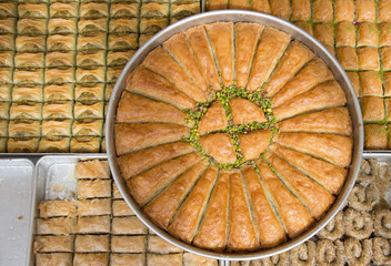 classic baklava with pistachios