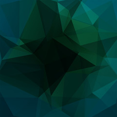 Abstract geometric style  background. Green, blue colors. Vector illustration