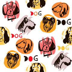 Obraz premium Dog pattern