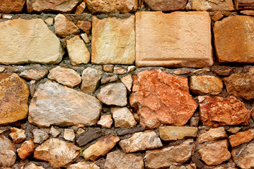 Beautiful texture of the wall of the building