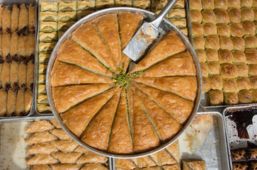 classic baklava with pistachios