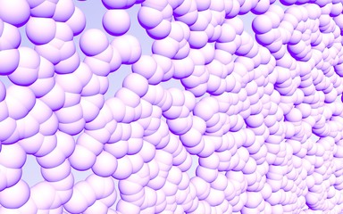 3d rendering picture of pink balls. Abstract wallpaper and background. 3D illustration