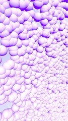 3d rendering picture of pink balls. Abstract wallpaper and background. 3D illustration