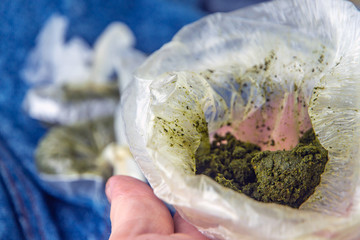 Tajik and Uzbek chewing tobacco called 