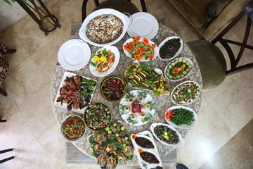 festive table setting