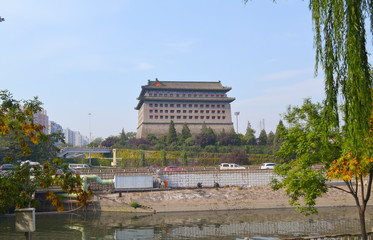 BEIJING, View of Dongbianmen Waich Tower