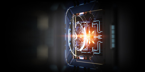 Technological industrial abstract background