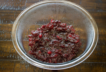 Fresh cranberry sauce