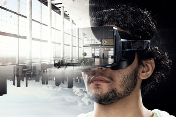 Virtual reality experience and technologies of the future. Mixed media