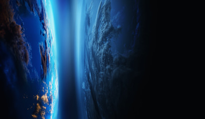 Abstract planets and space background