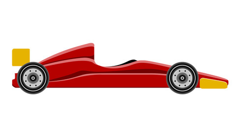 Side view of a formula 1 racing car. Vector illustration design