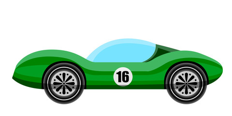 Side view of a classic racing car. Vector illustration design