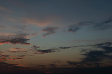 cloud on dramatic dusk sky