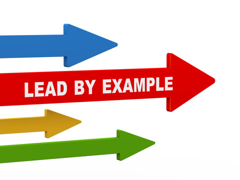 3d lead by example arrow