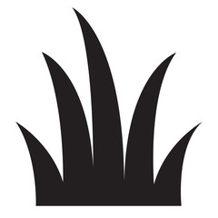 Obraz premium grass icon on white background. flat style. grass icon for your web site design, logo, app, UI. meadow symbol. meadow sign.