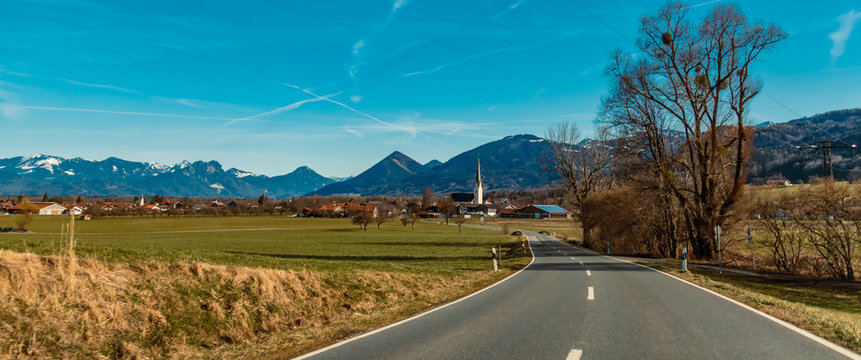 Beautiful view near Miesbach-Bavaria-Germany