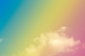 A soft fog cloud background whith a pastel colored orenge to blue gradient