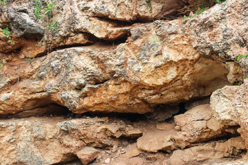 Relief stone rock