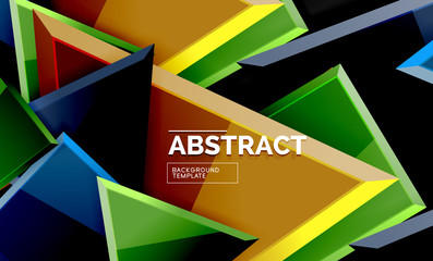 Squares and triangles geometrical background