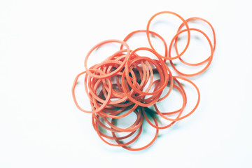 elastic ring isolated on white background