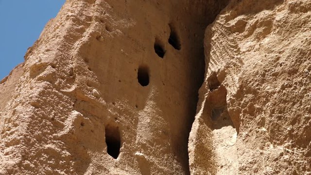 This world heritage site is located in the Bamyan Valley of Afghanistan. Part of this site was destroyed in 2001 by the Taliban.